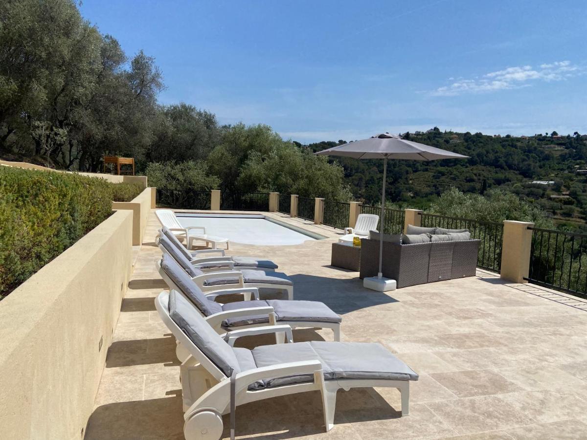 Avec Piscine Chauffée Collines Villa Nice